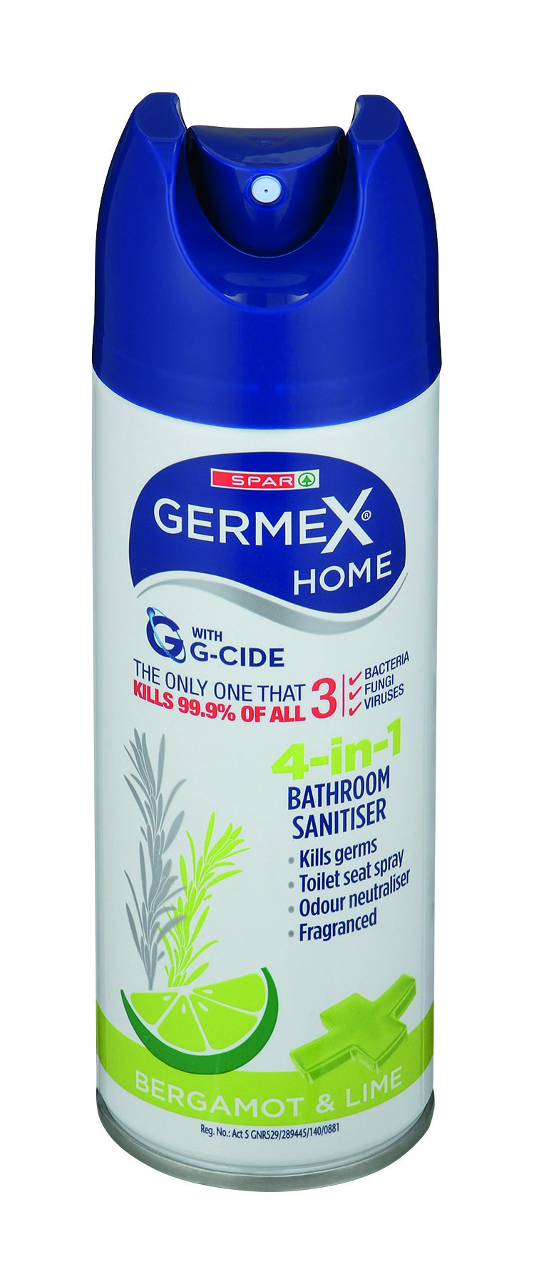 germex bathroom sanitiser bergamot and lime