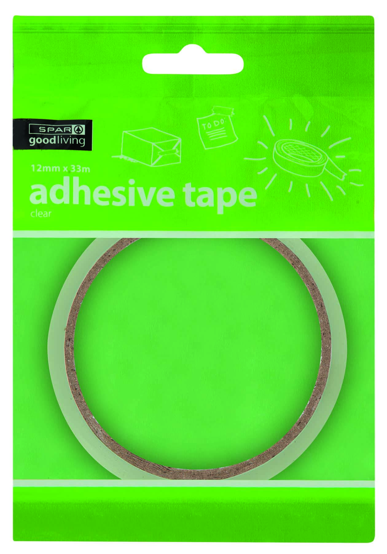 adhesive tape clear - 12mm x 33m 
