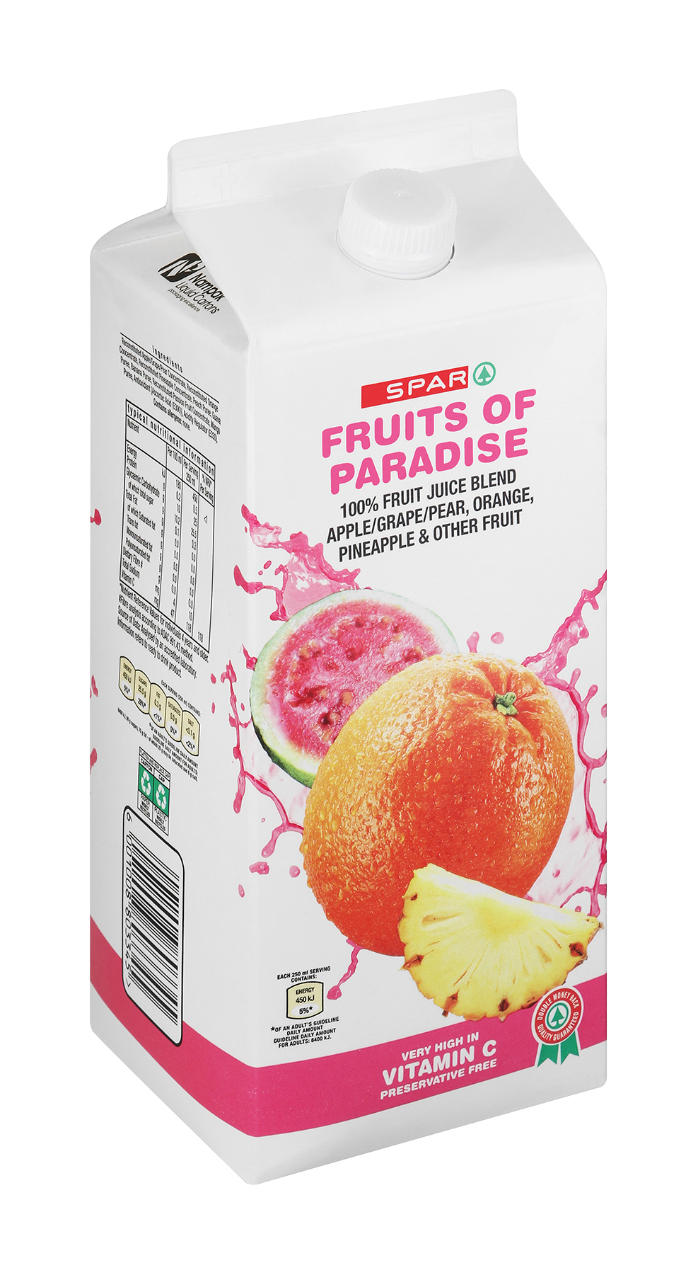 100% fruit juice blend - fruits of paradise 