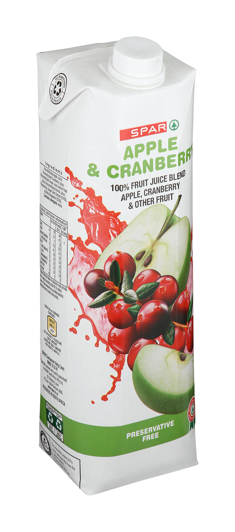 100% fruit juice blend - apple & cranberry