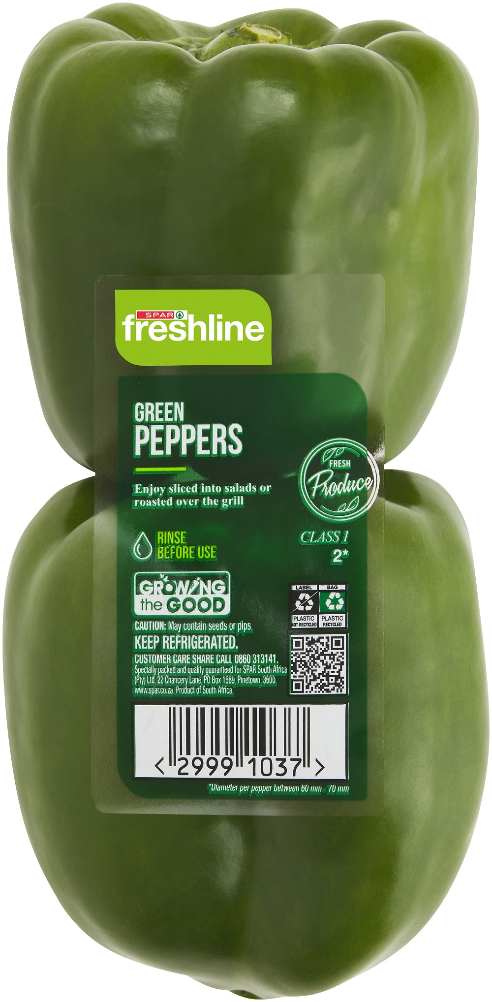 freshline green peppers