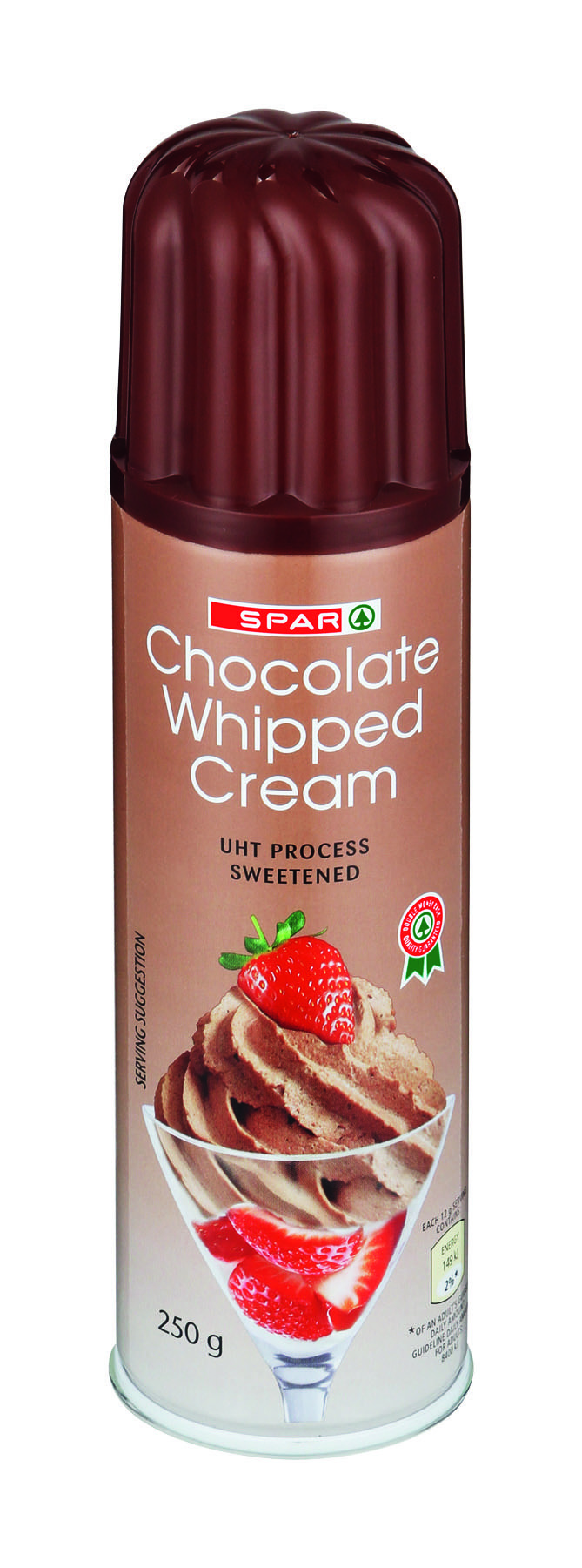 chocolate flavoured whipped cream