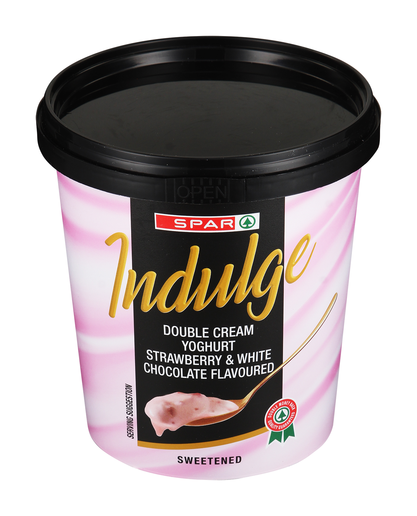 double cream - indulge strawberry & white chocolate yoghurt
