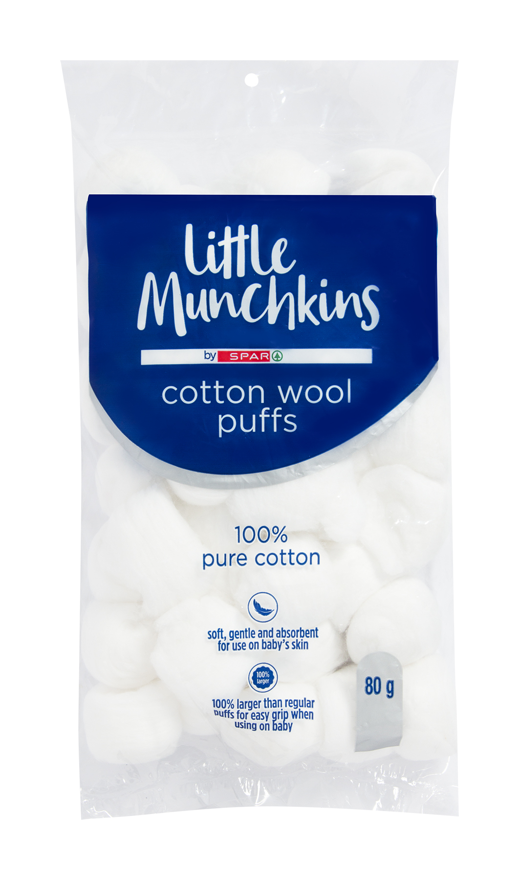 little munchkins by spar cotton wool puffs