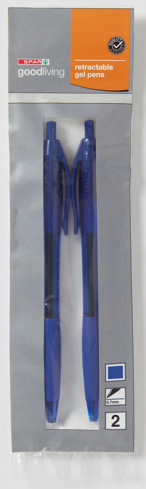 gel pens retractable blue 