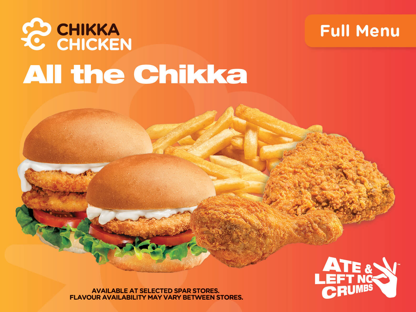 Full menu