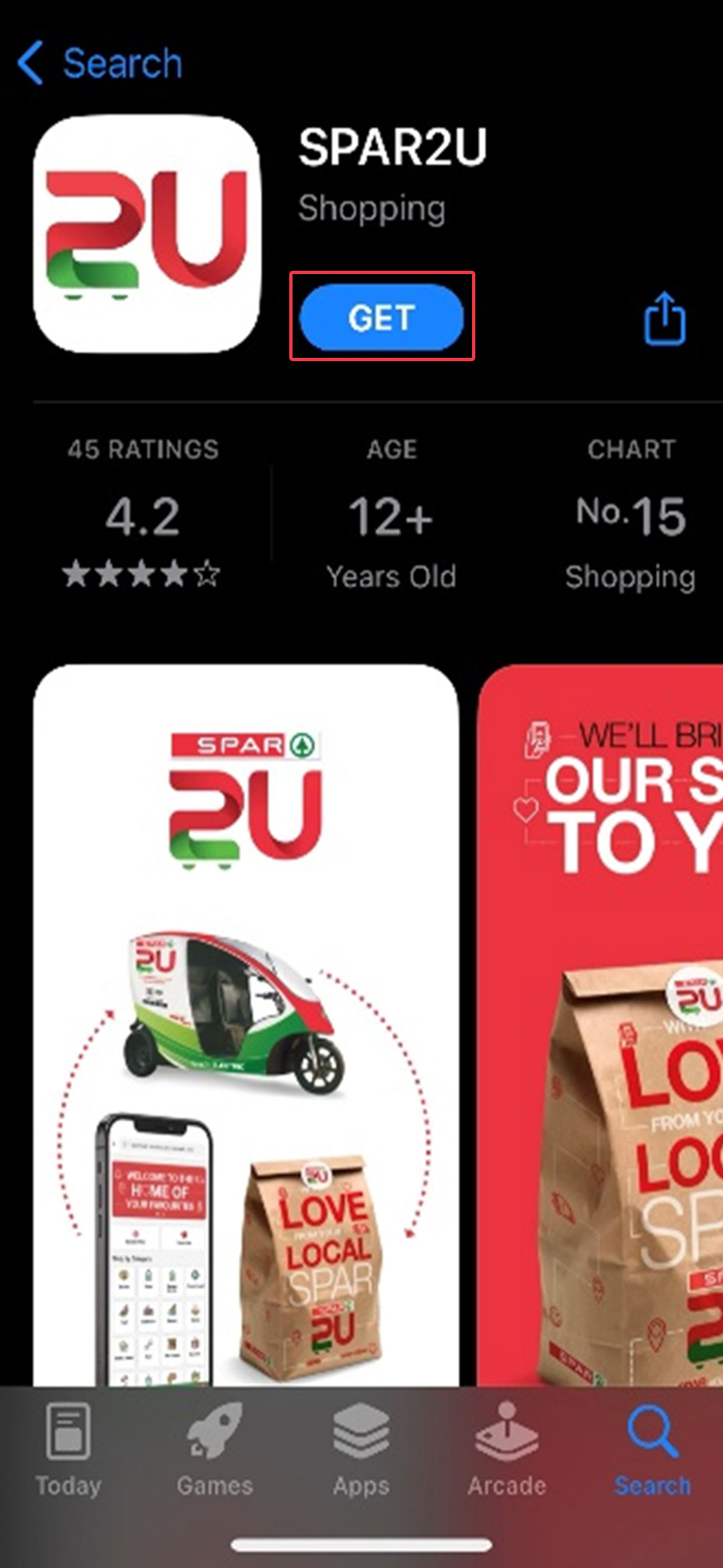 SPAR2U delivery Logo