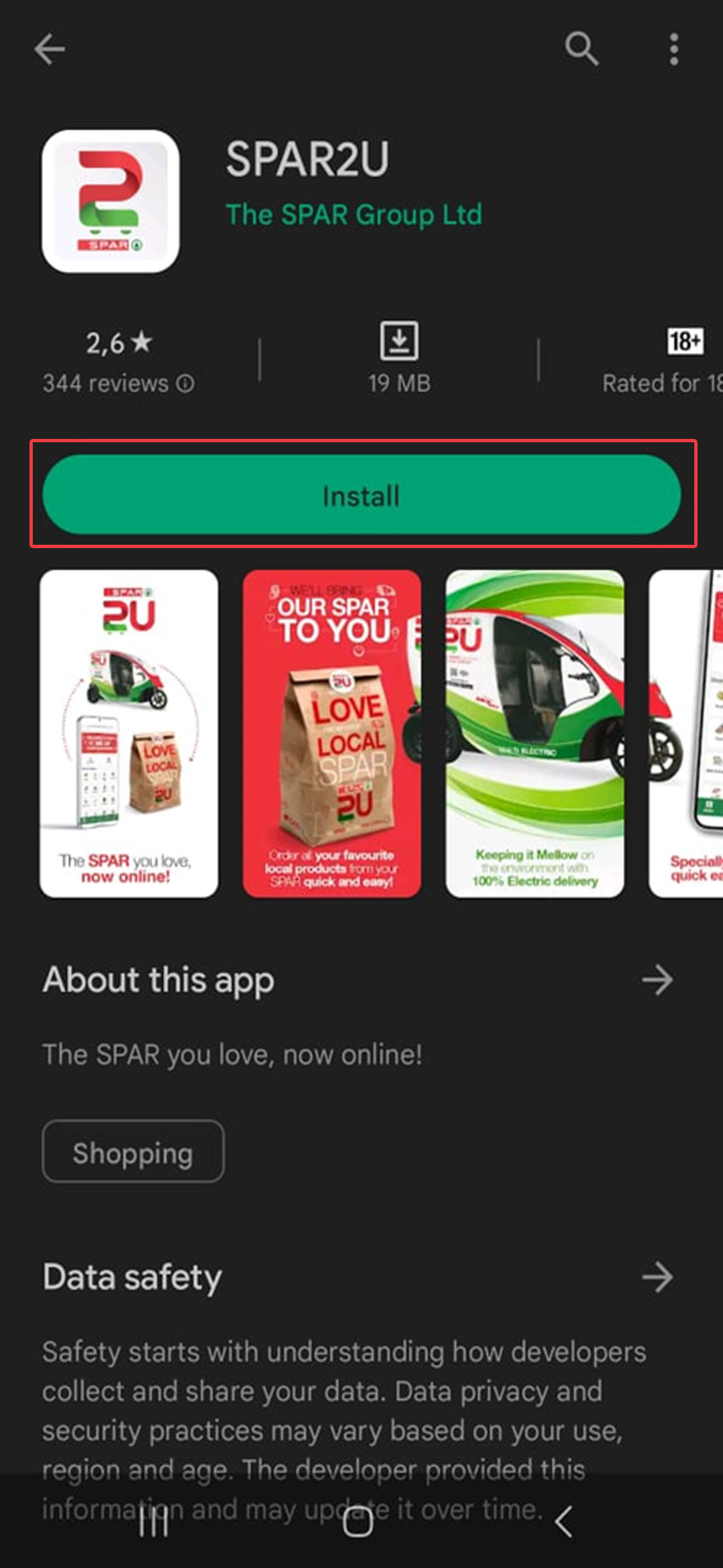 SPAR2U delivery Logo