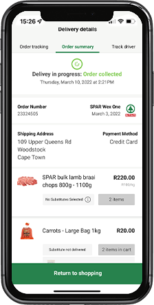 Track your order