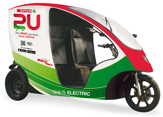 SPAR2U Electric delivery bike for online orders