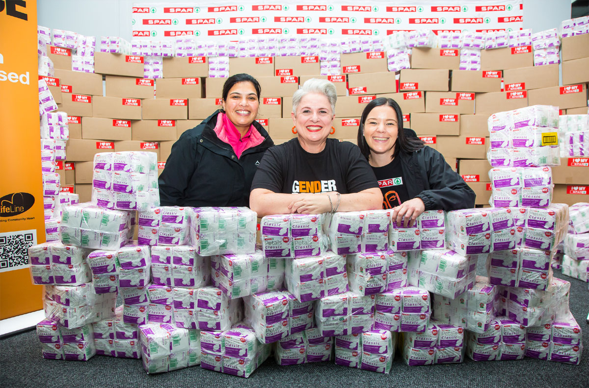 SPAR Petals Project in Western Cape Donates 18,480 Packs of Sanitary Pads
