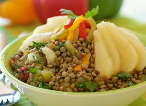 SPAR - Warm Lentil Pear Salad Recipe