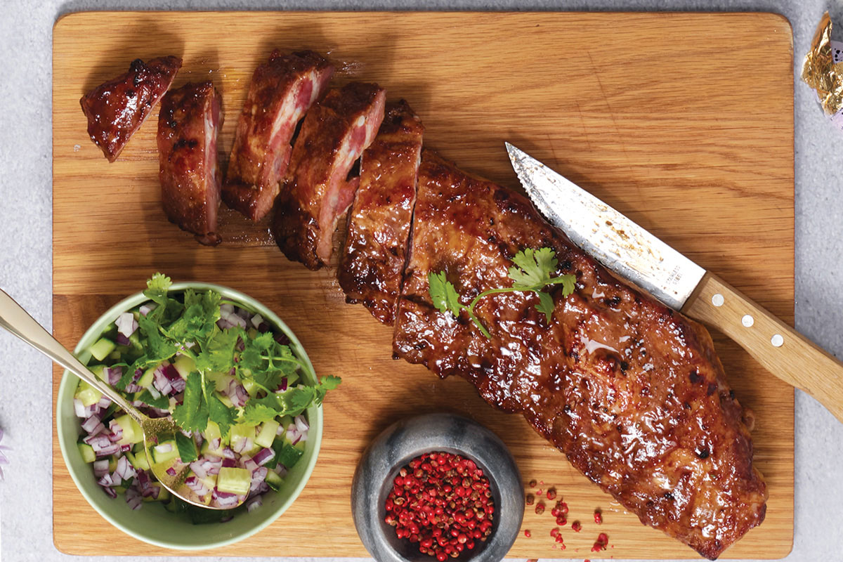 SPAR Pork Ribs with Green Salsa Recipe