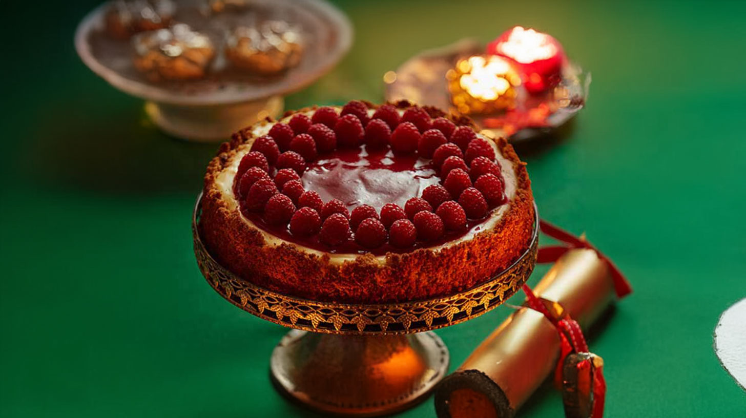 SPAR - New York Cheesecake with Raspberry Coulis