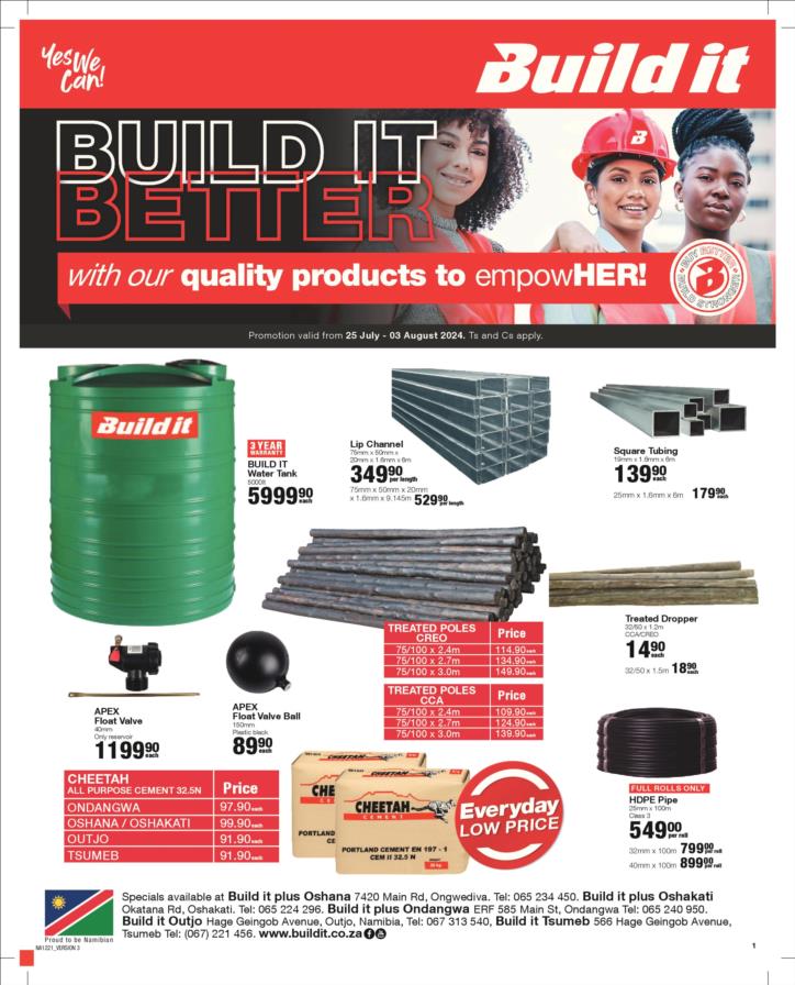 Build it - Oshana Namibia