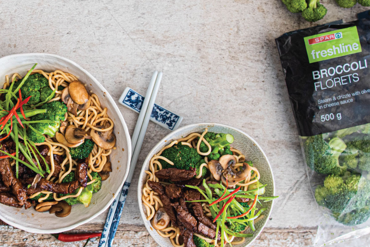 SPAR Garlic Beef and Broccoli Noodles Recipe