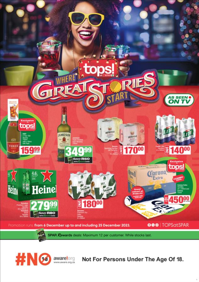TOPS at SPAR Specials at TOPS at SPAR