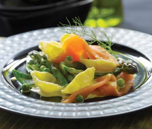 SPAR - Saffron Pasta Shells With Salmon Recipe