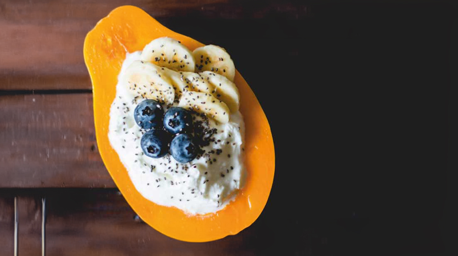 SPAR - Papaya Smoothie Boats