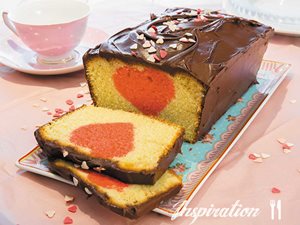 Valentine's Heart Shaped Cake