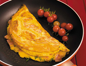 Breakfast Omelette with bacon and cheese 