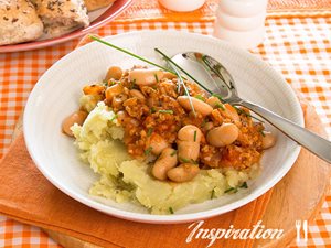 Saucy Mince with Beans