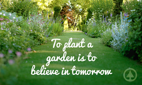 To plant a garden