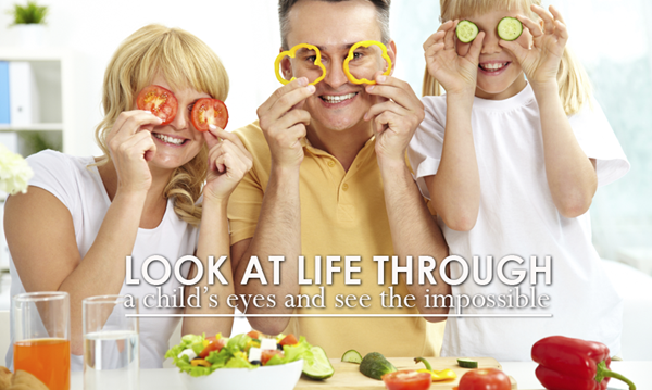 Look at life through a childs eyes