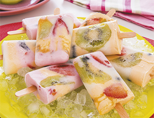 Fruity Yoghurt Popsicles