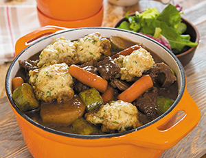 Hearty Winter Stew with Dumplings