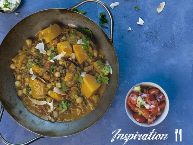 Butternut, Lentil and Chickpea Curry