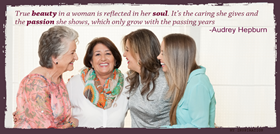 True beauty in a women is reflected in her soul